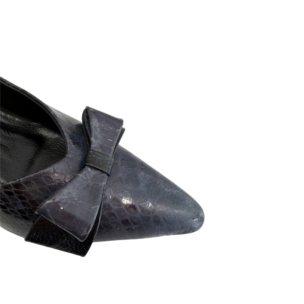 Scarpin Tacón cuadrado Pumz Azul Cascabel